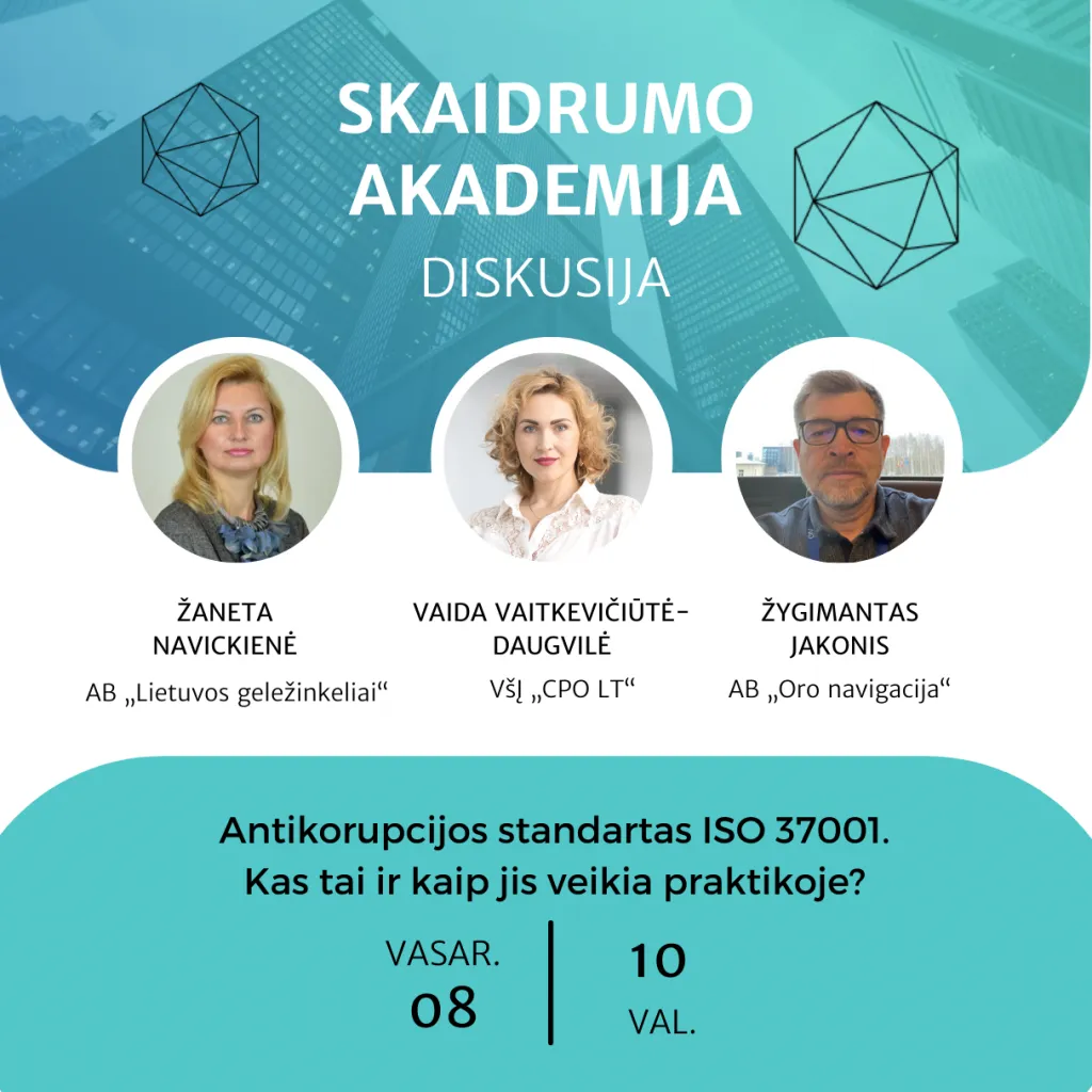 skaidrumo akademijos renginys