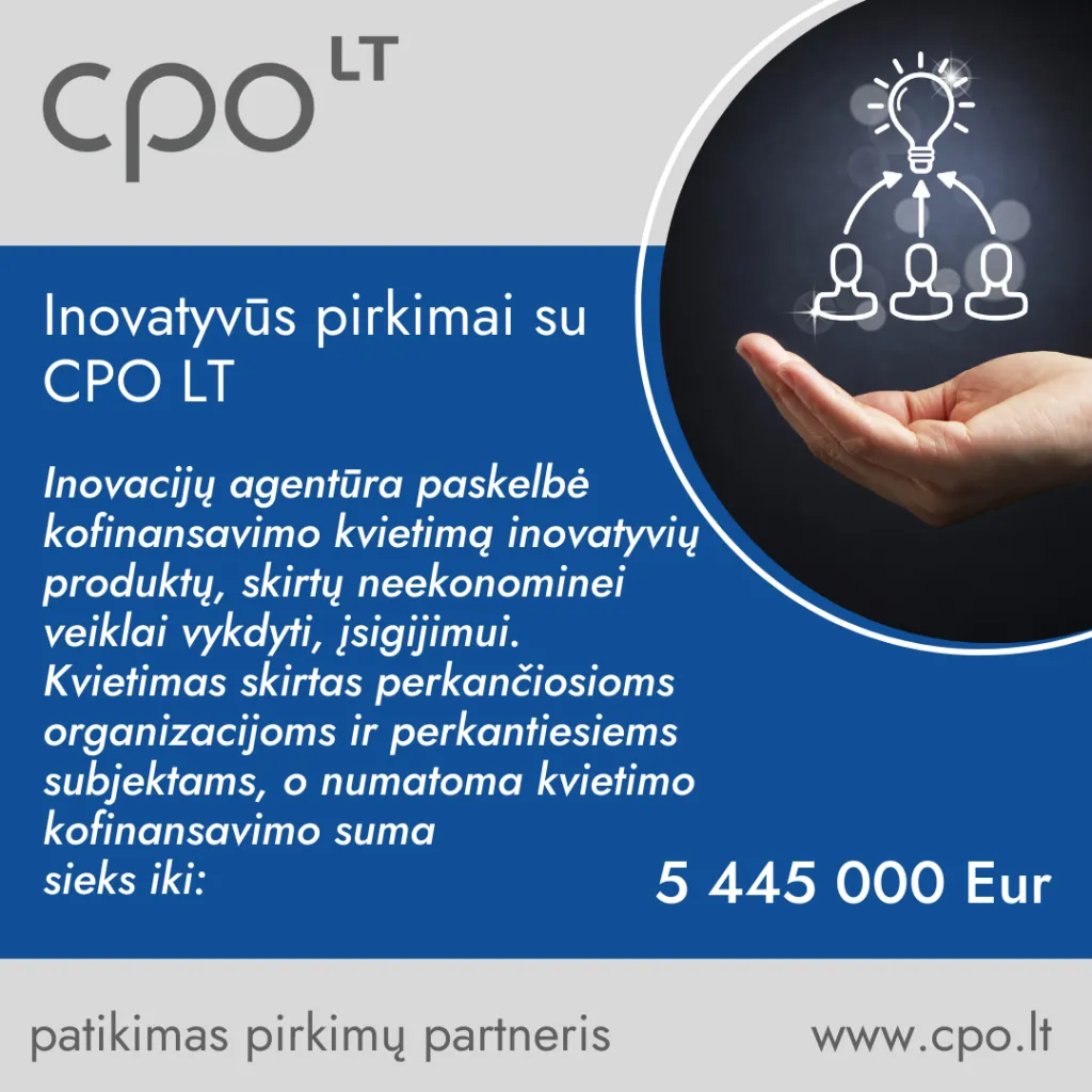 Inovatyvūs pirkimai su CPO LT