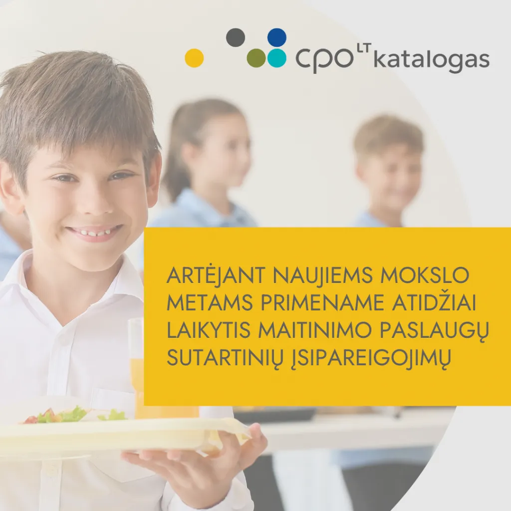Informacija apie ugdymo paslaugų maitinimo modulį